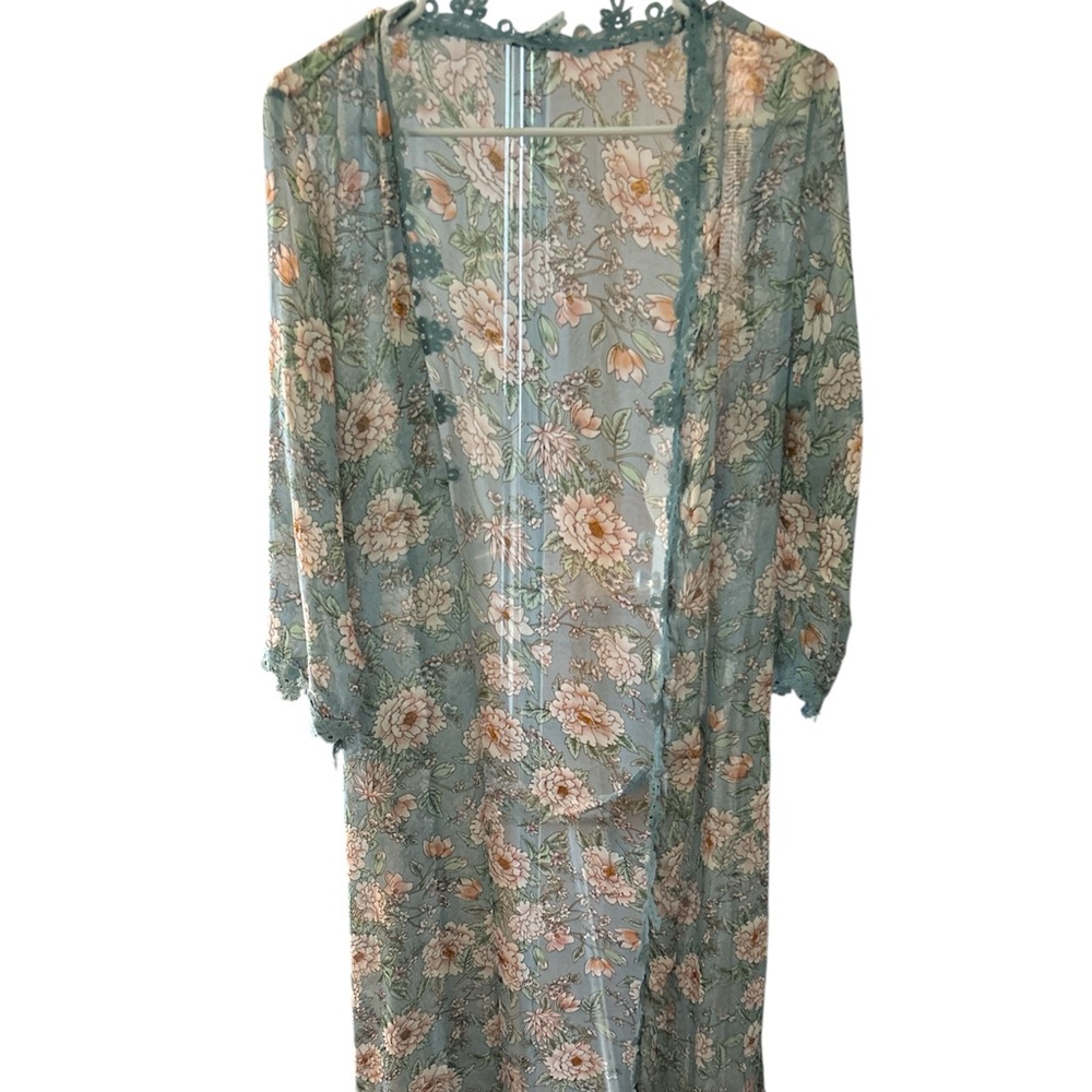 Floral Lace Kimono PTP 19 L 48